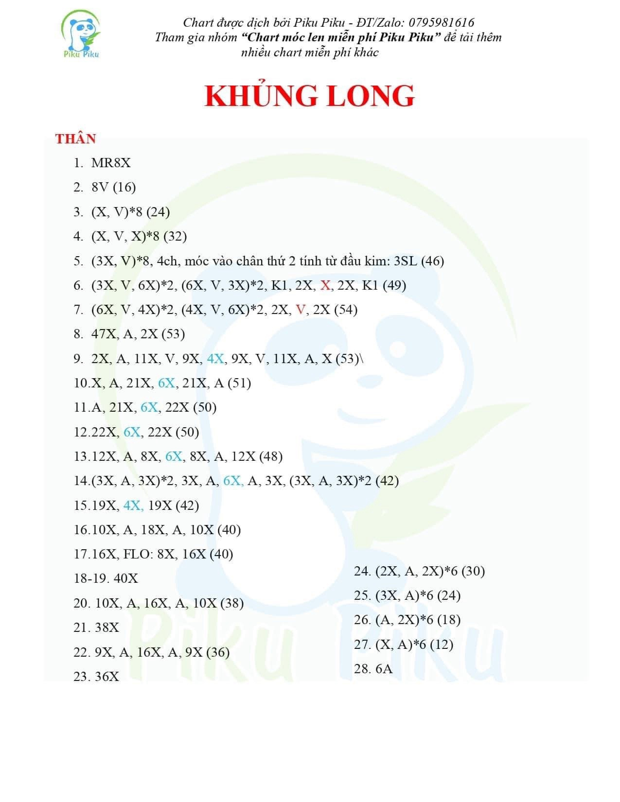 tổng hợp chart móc, chuột, gà, người tuyết, thỏ, khungr long, gấu trúc panda, heo, chó.