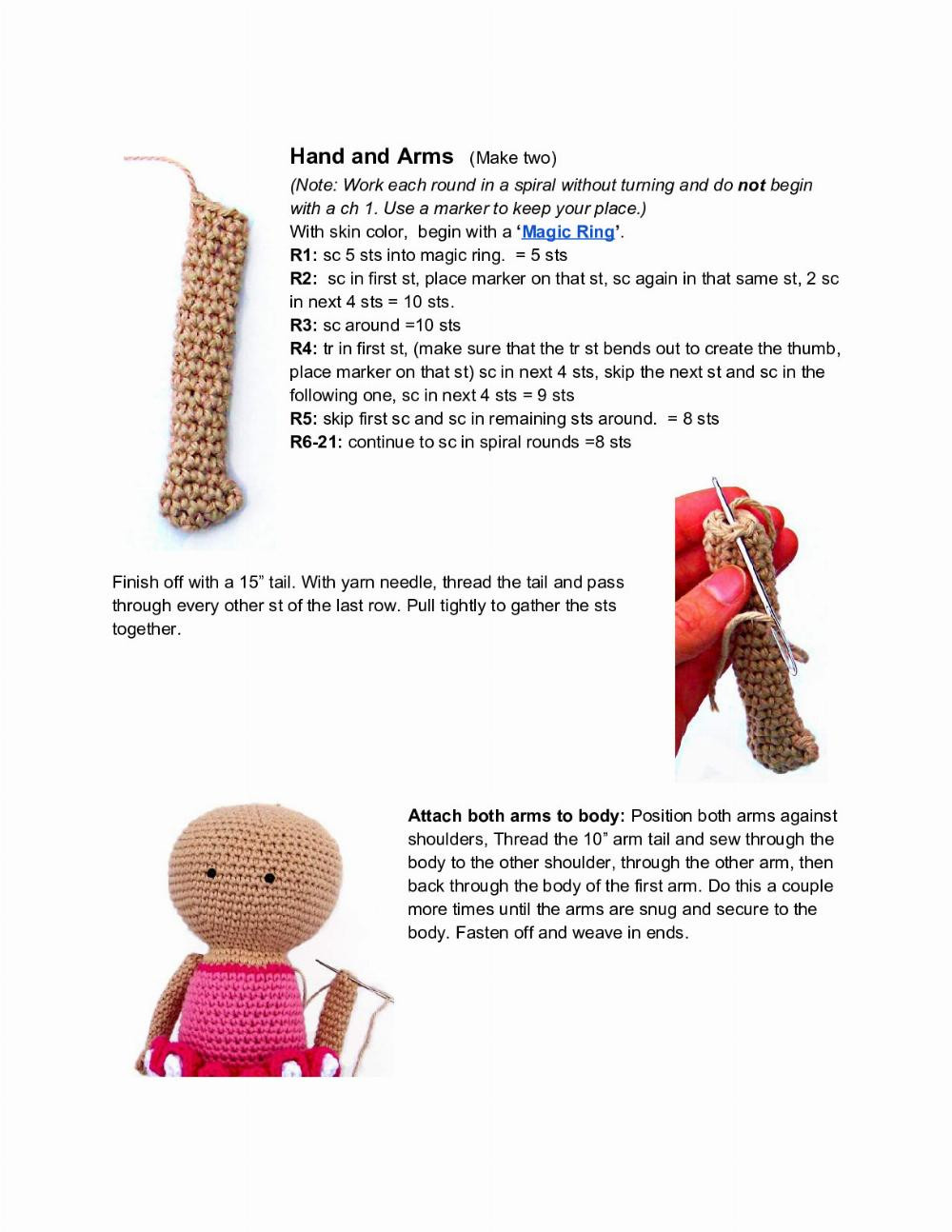 Tootylou Crochet Ballerina Doll Pattern