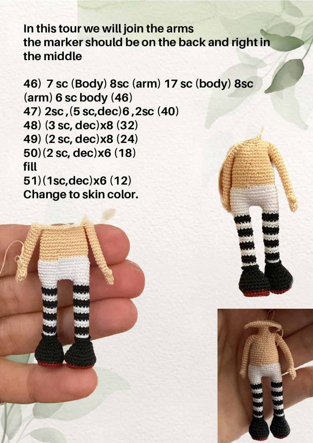 Wednesday Miniature Doll Pattern