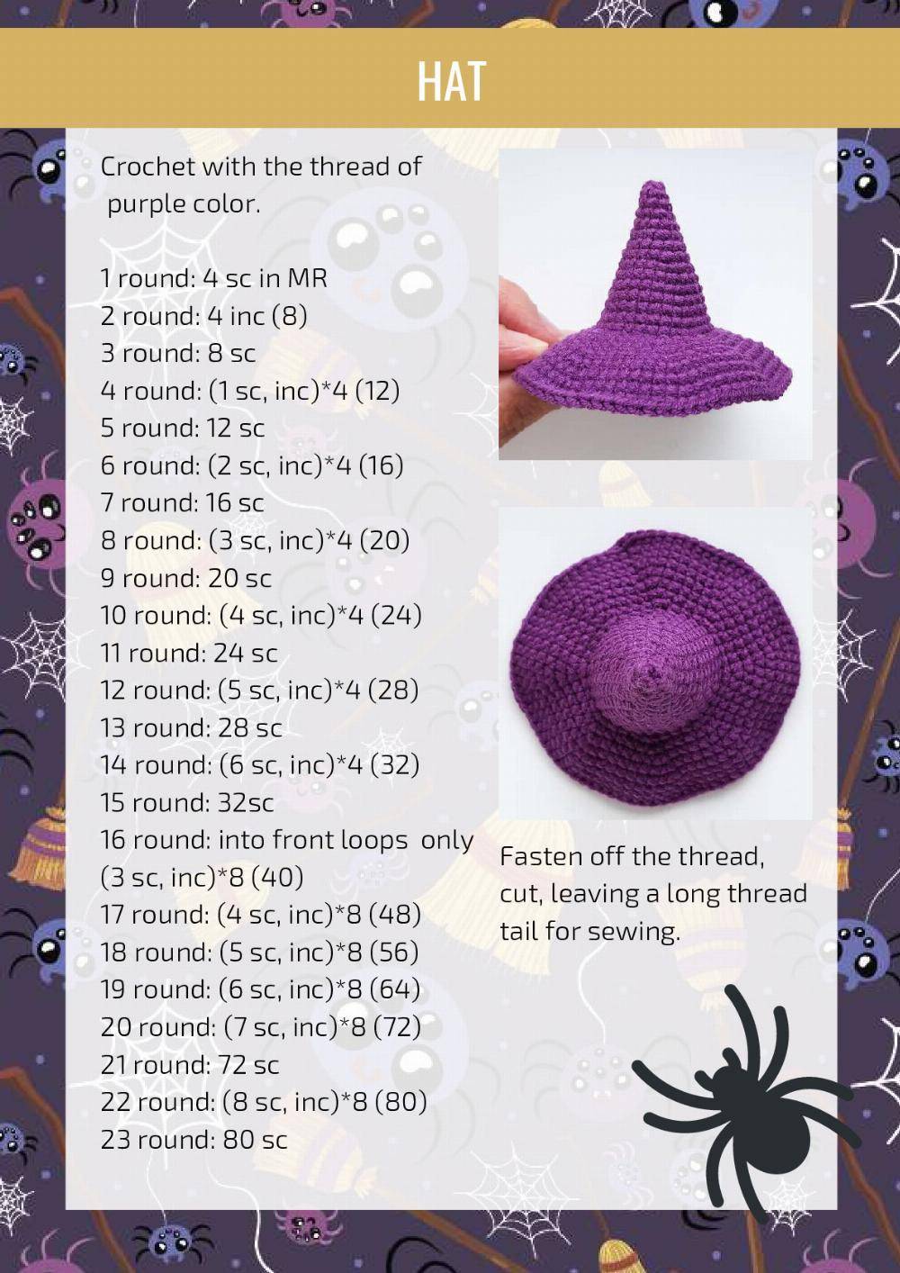 WITCH Crochet toy pattern