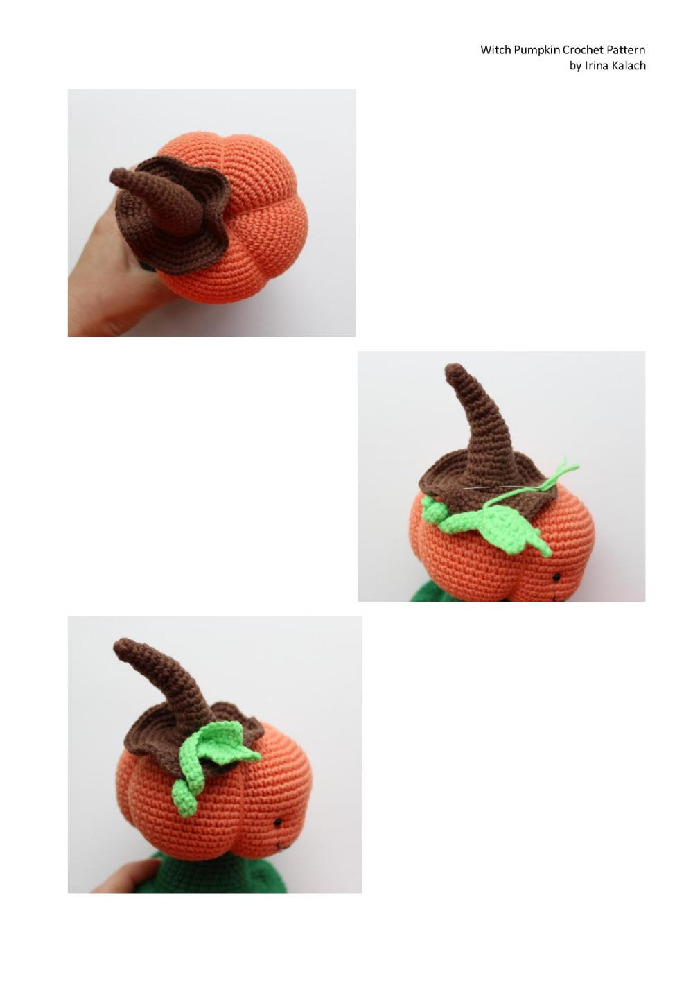 Witch Pumpkin Crochet Pattern