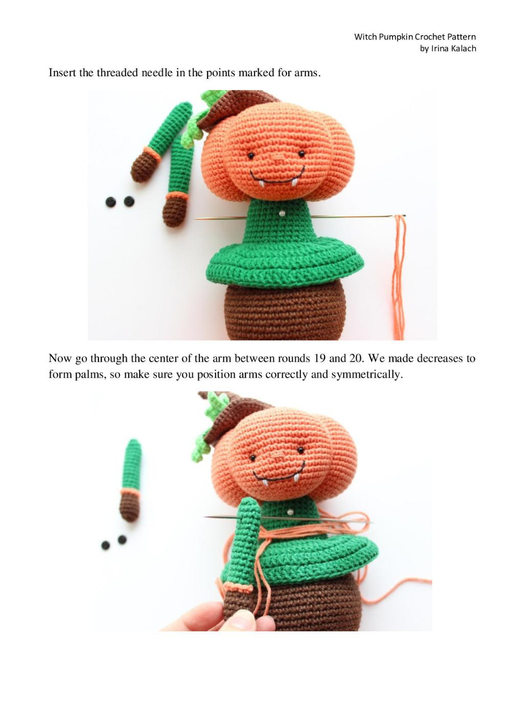 Witch Pumpkin Crochet Pattern