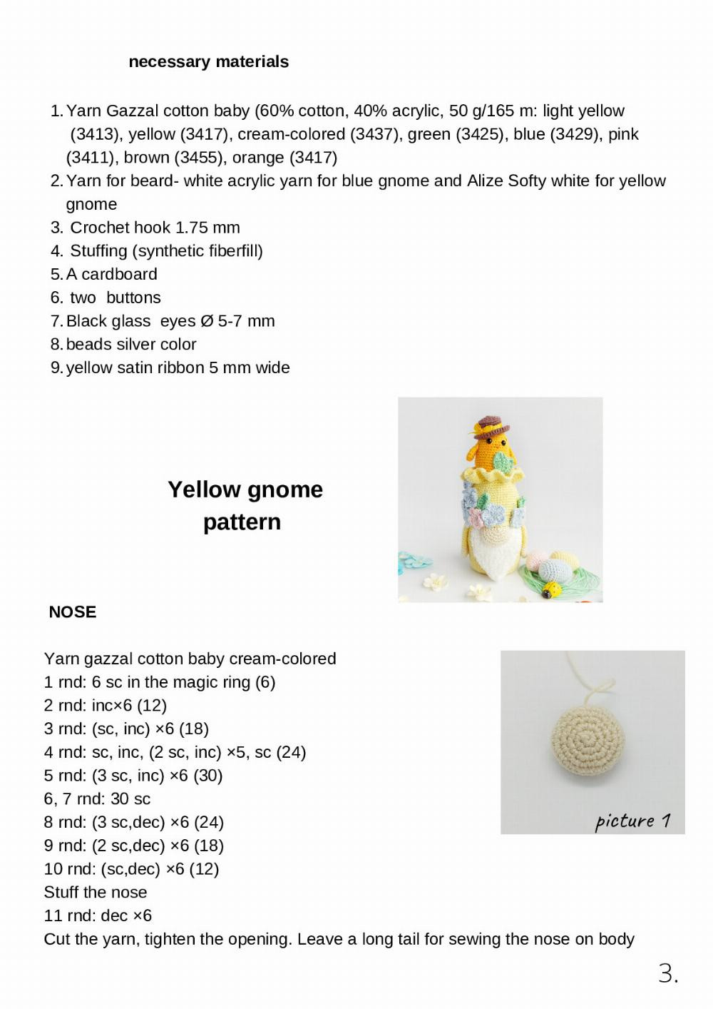 Yumaland Easter gnomes crochet pattern, dog and rabbit