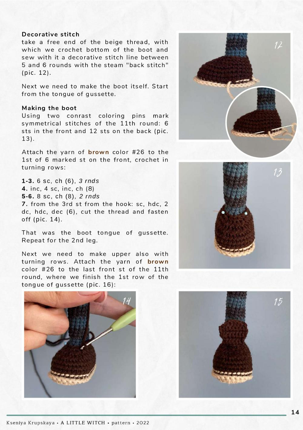 a little witch crochet pattern