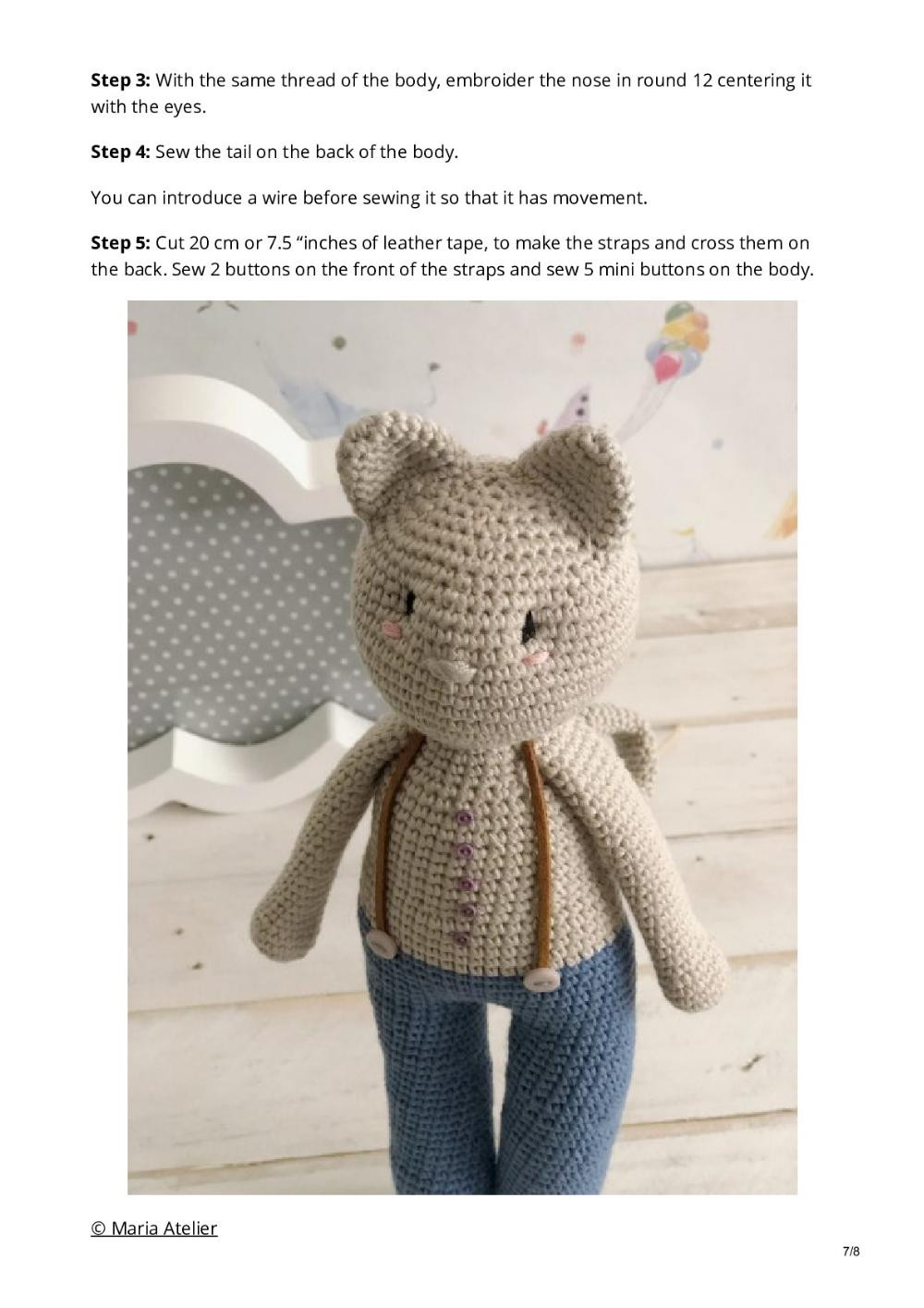 Akihiro the Traveling Cat – Amigurumi Pattern