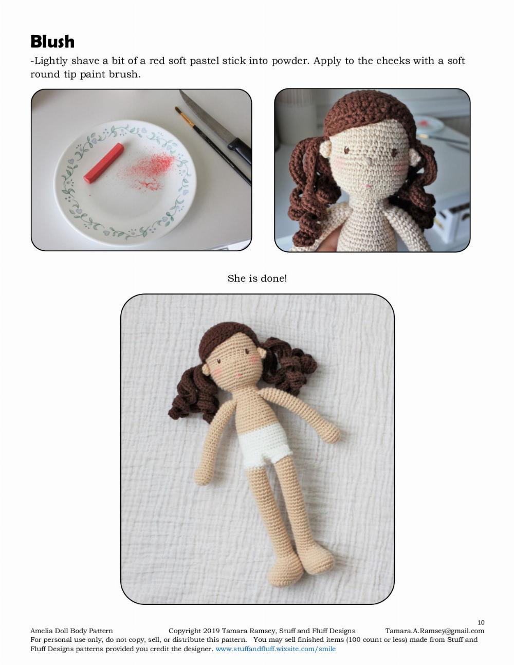 amelia doll body crochet pattern