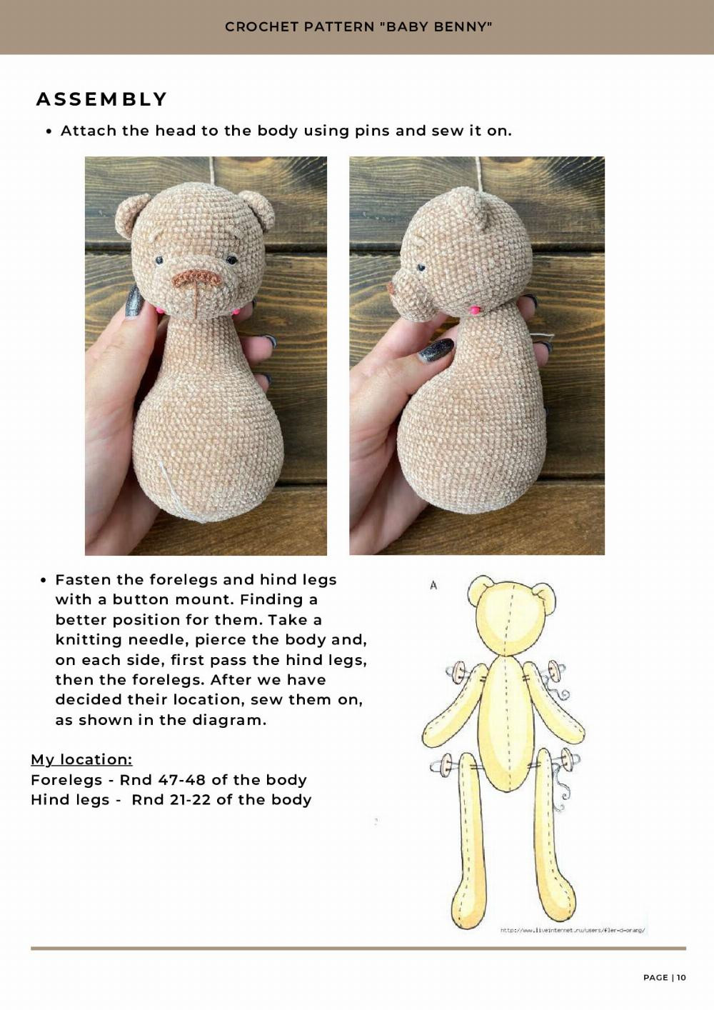 BABY BENNY CROCHET TOY PATTERN bear