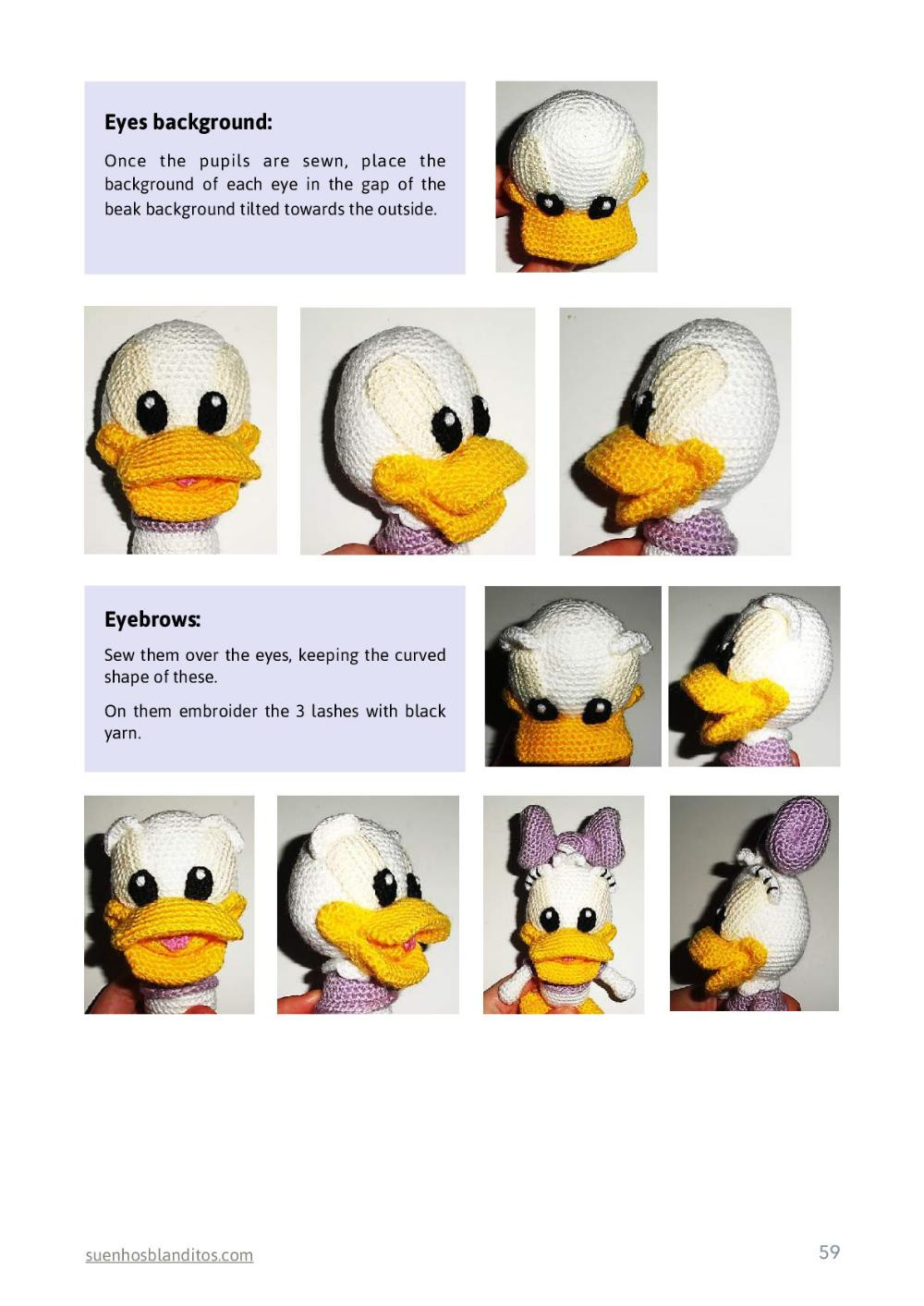 baby disney 6 amigurumi patterns, baby mickey, baby minnie, baby donald, baby daisy, baby pluto, baby goofy,