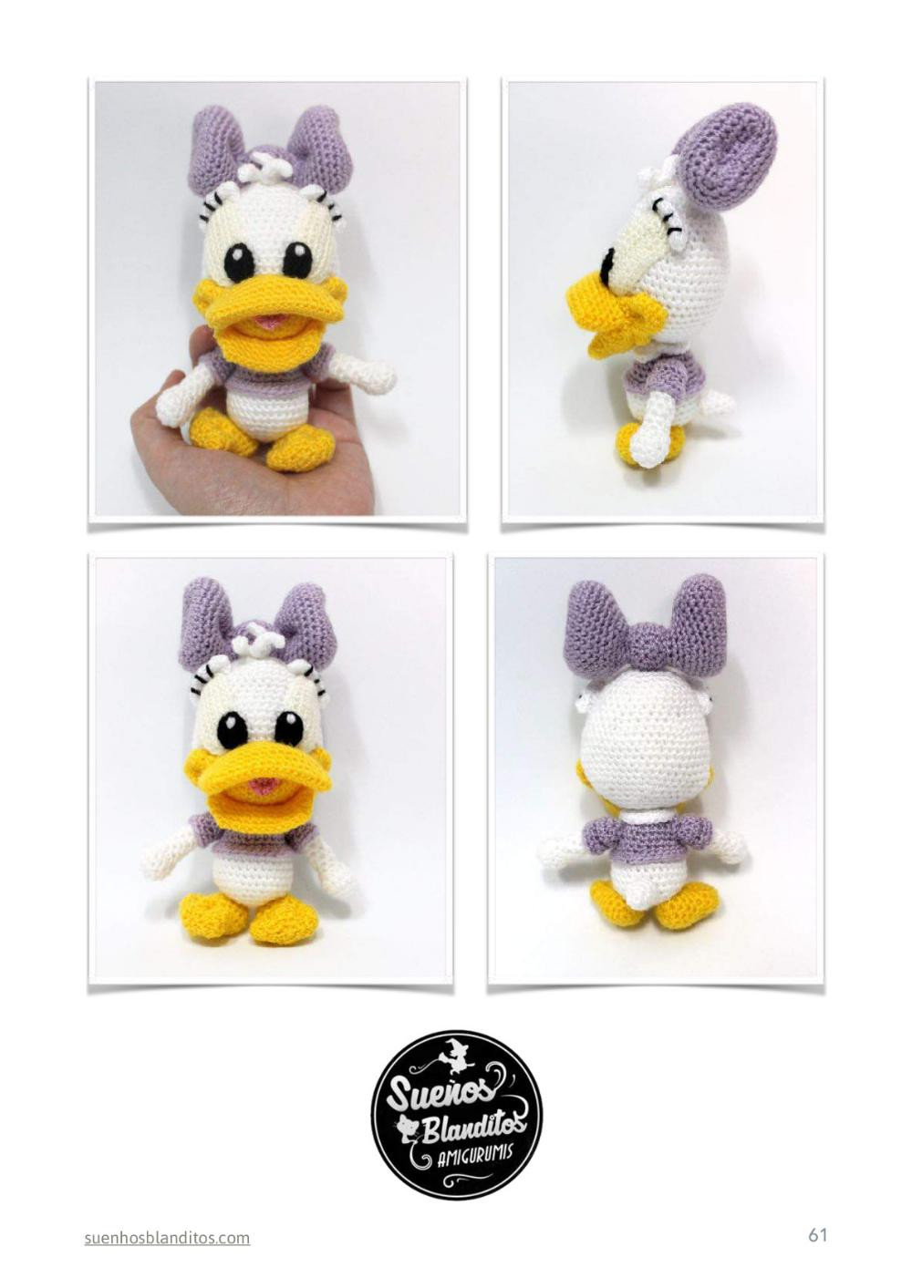 baby disney 6 amigurumi patterns, baby mickey, baby minnie, baby donald, baby daisy, baby pluto, baby goofy,