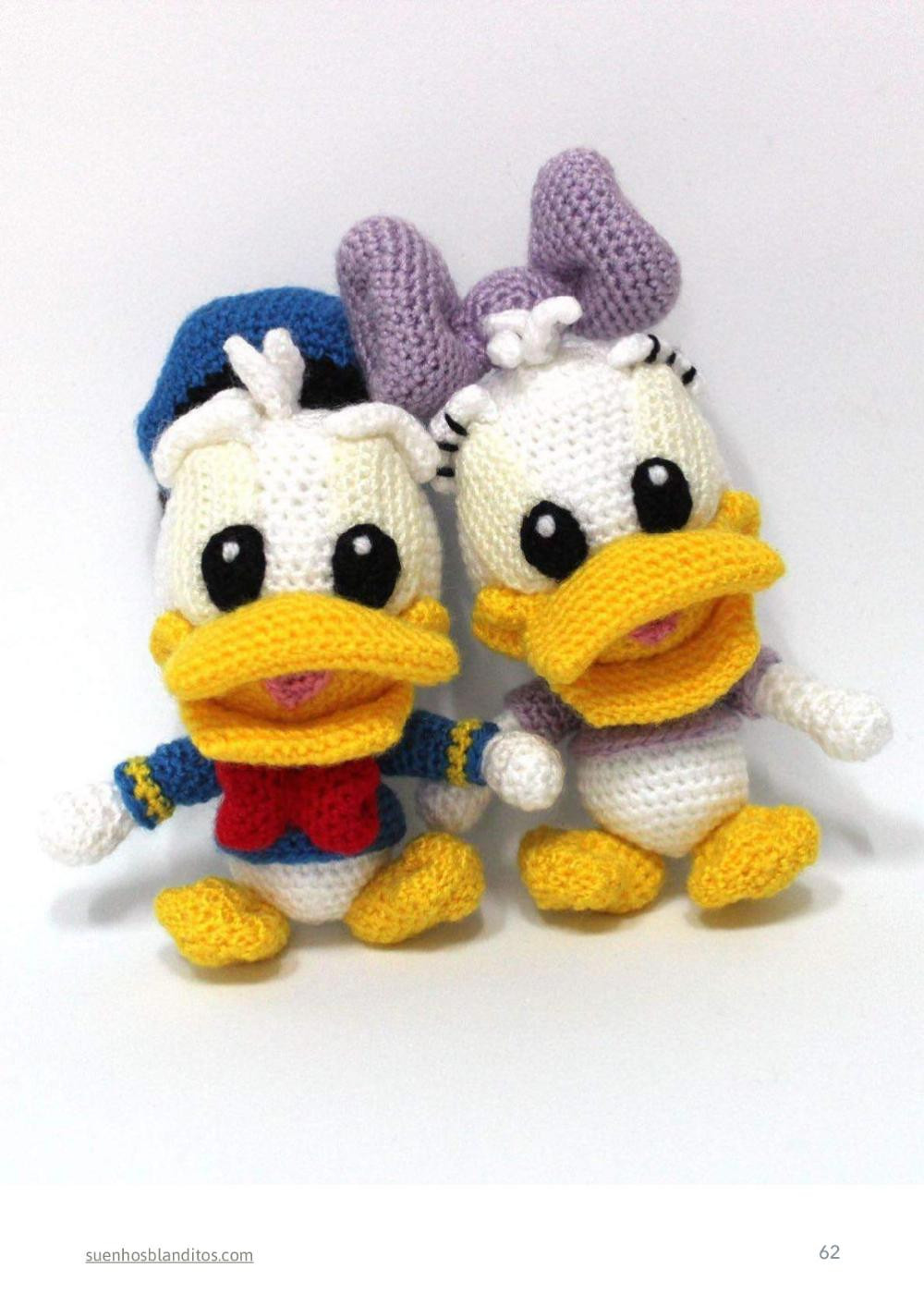 baby disney 6 amigurumi patterns, baby mickey, baby minnie, baby donald, baby daisy, baby pluto, baby goofy,