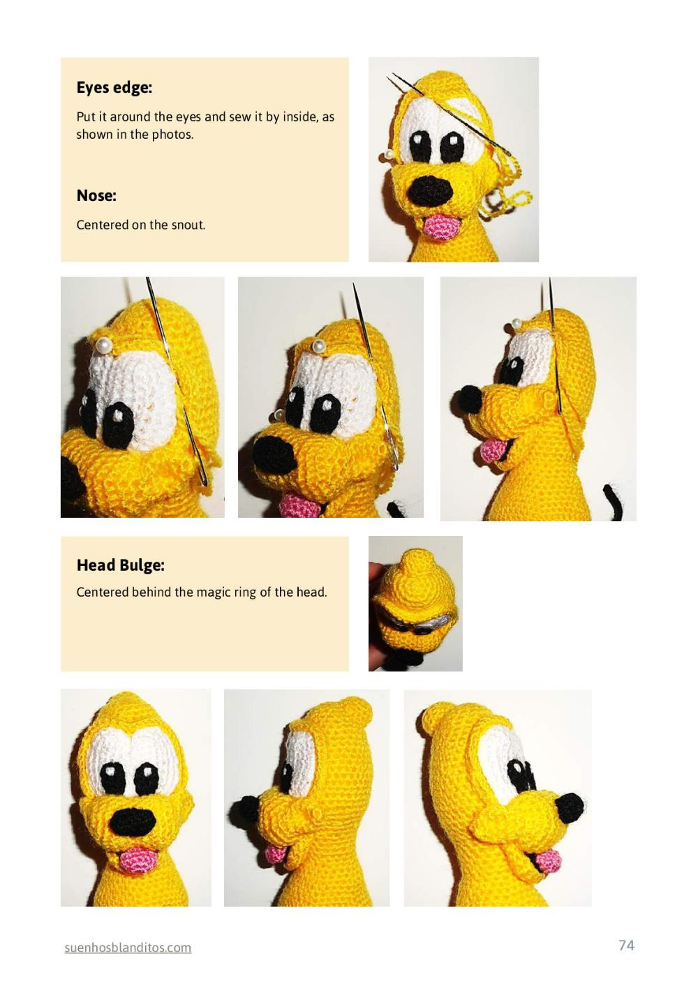 baby disney 6 amigurumi patterns, baby mickey, baby minnie, baby donald, baby daisy, baby pluto, baby goofy,