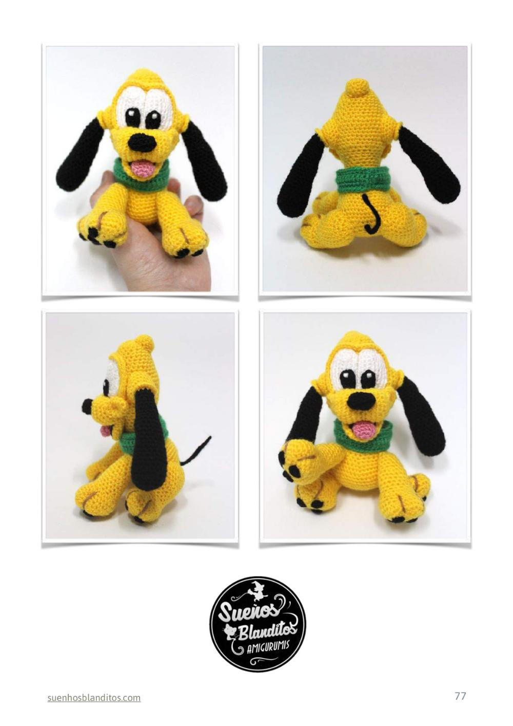 baby disney 6 amigurumi patterns, baby mickey, baby minnie, baby donald, baby daisy, baby pluto, baby goofy,