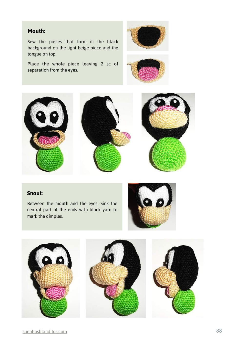 baby disney 6 amigurumi patterns, baby mickey, baby minnie, baby donald, baby daisy, baby pluto, baby goofy,