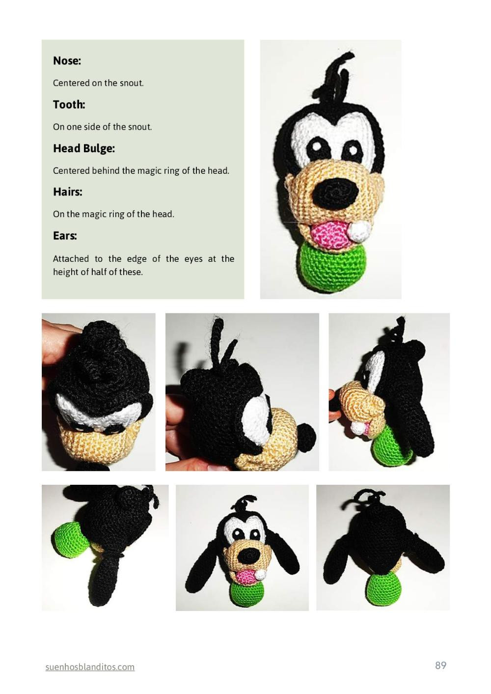 baby disney 6 amigurumi patterns, baby mickey, baby minnie, baby donald, baby daisy, baby pluto, baby goofy,