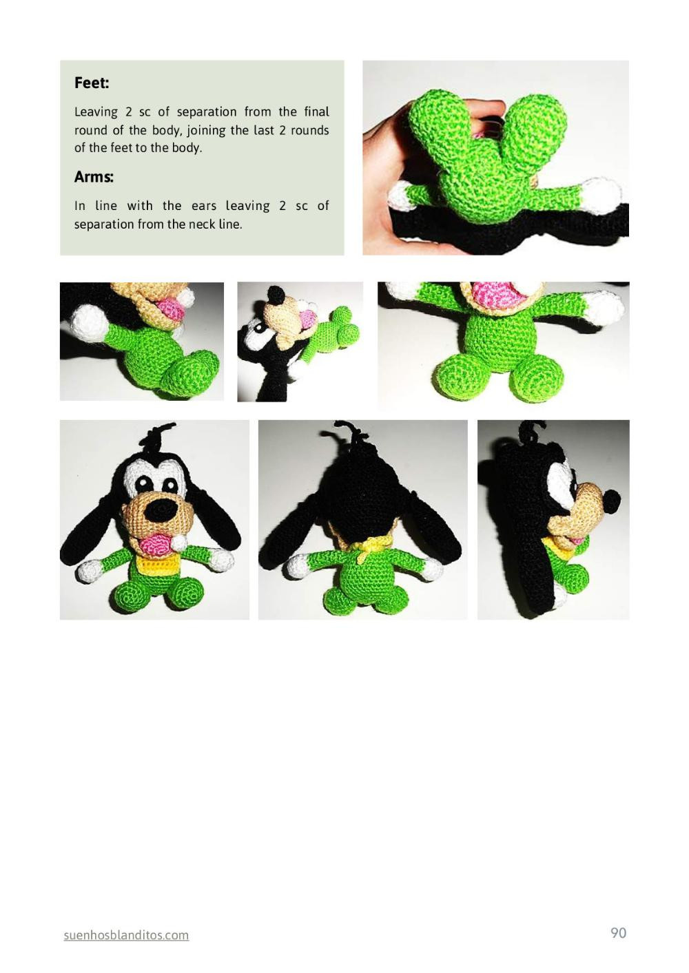 baby disney 6 amigurumi patterns, baby mickey, baby minnie, baby donald, baby daisy, baby pluto, baby goofy,