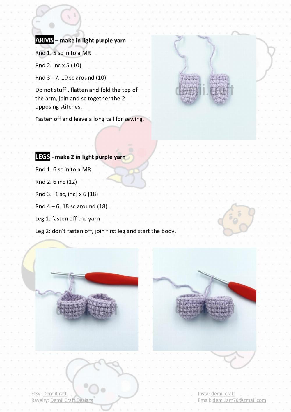 BABY MANG crochet pattern