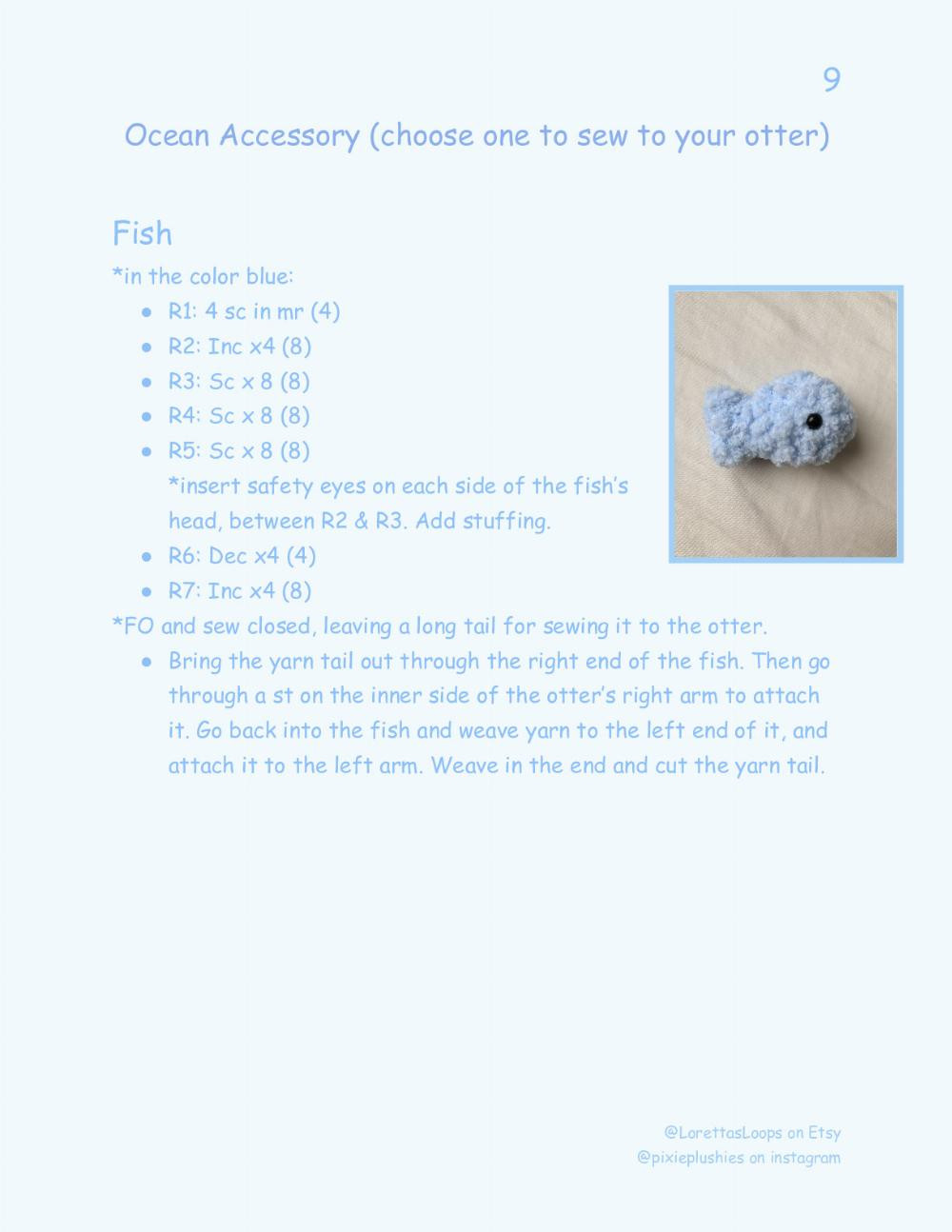 Baby Sea Otter Crochet Pattern