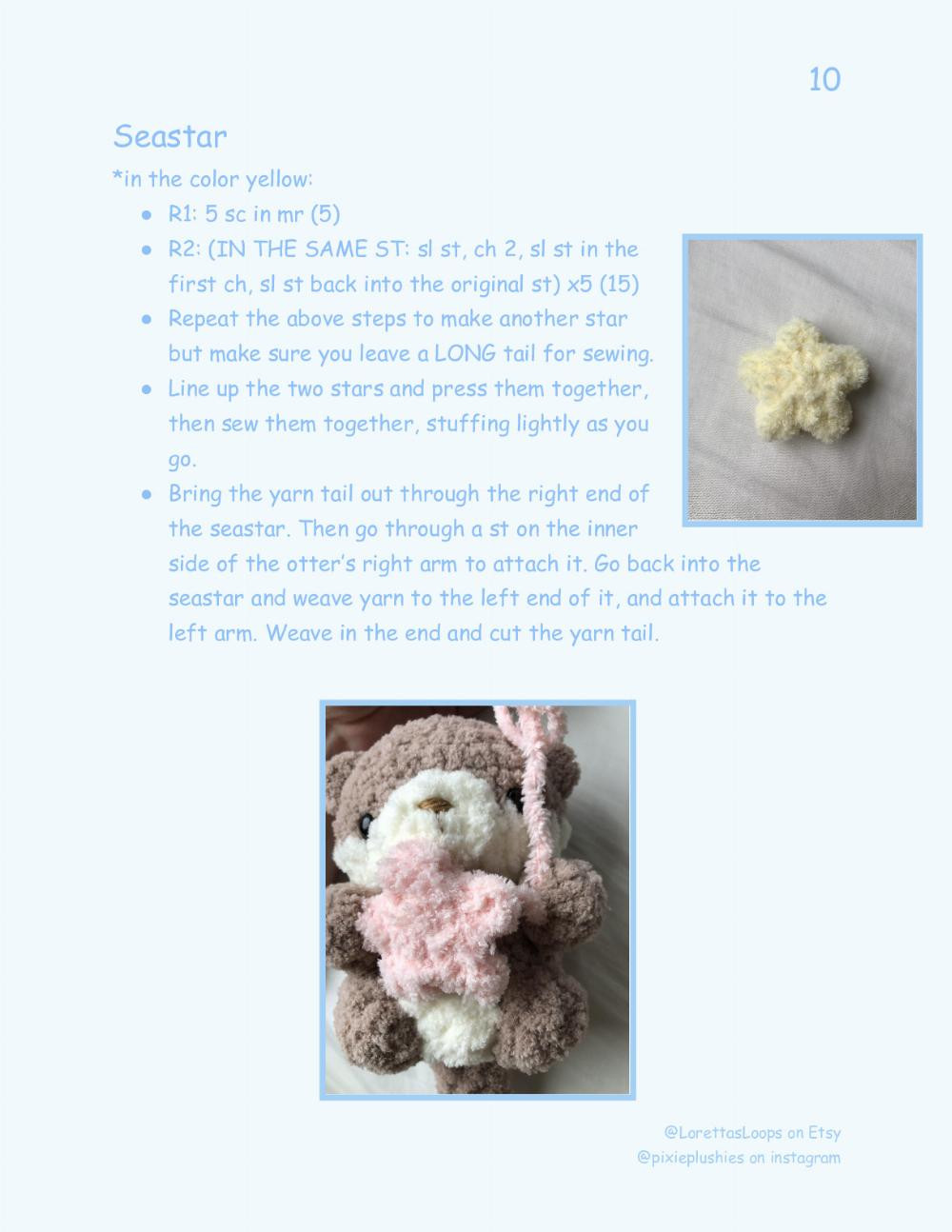 Baby Sea Otter Crochet Pattern