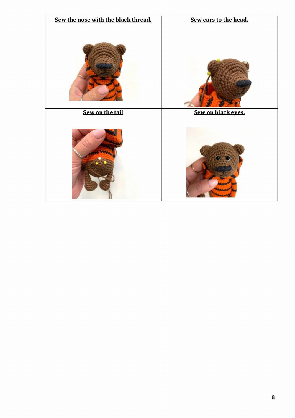 bear crochet toy pattern