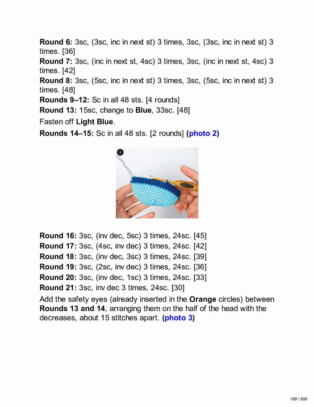 Cassowary crochet pattern