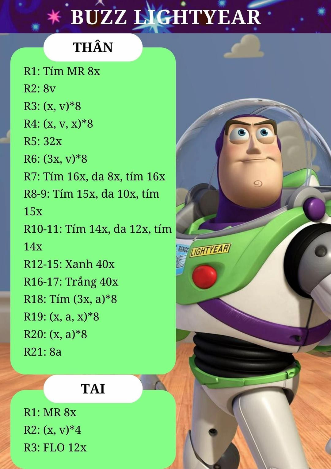 Chart Buzz Lightyear