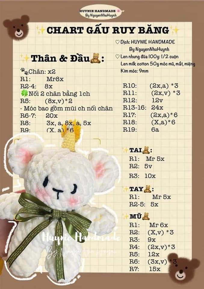 Chart gấu ruy băng