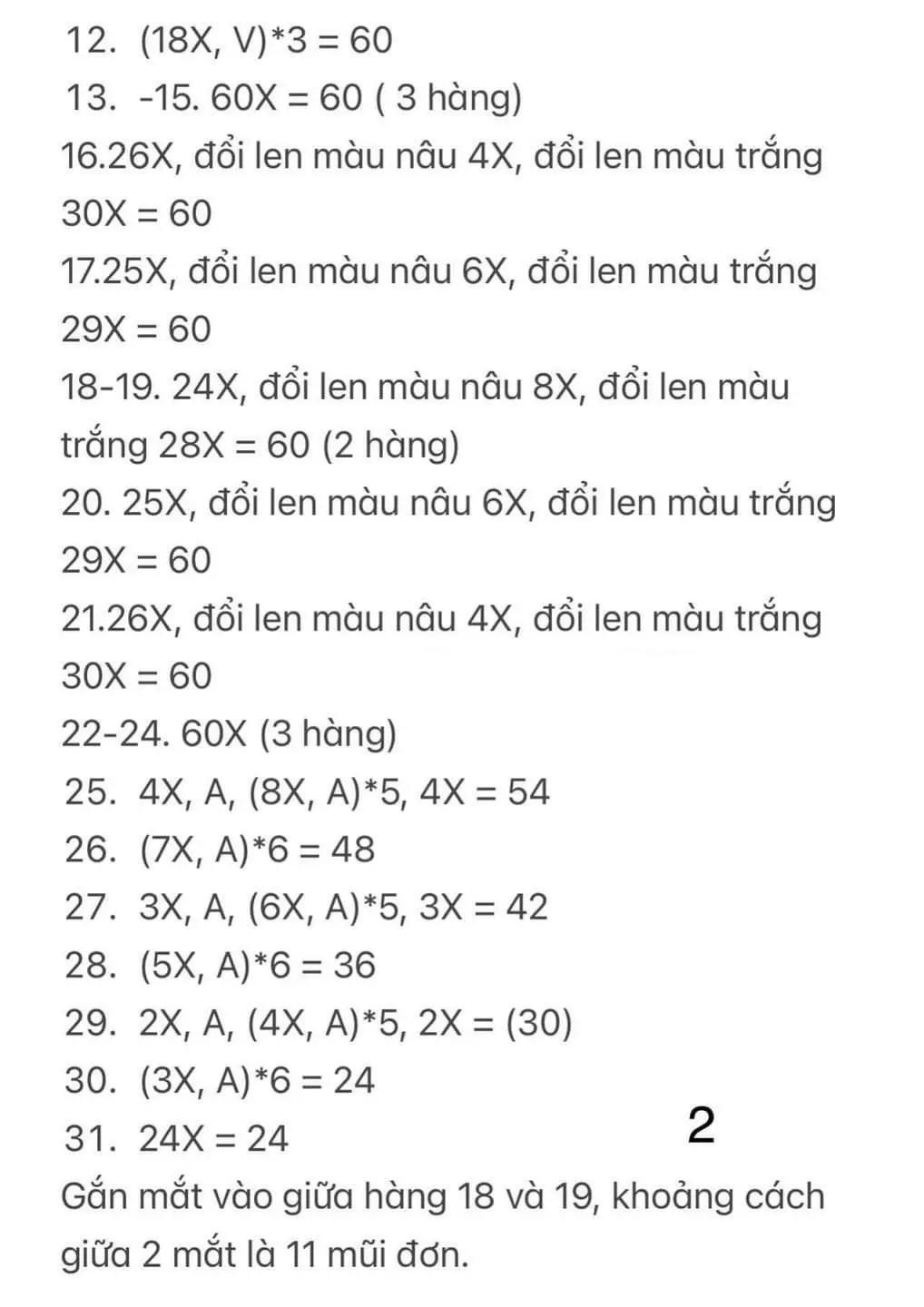 Chart Móc Mèo mặc quần yếm