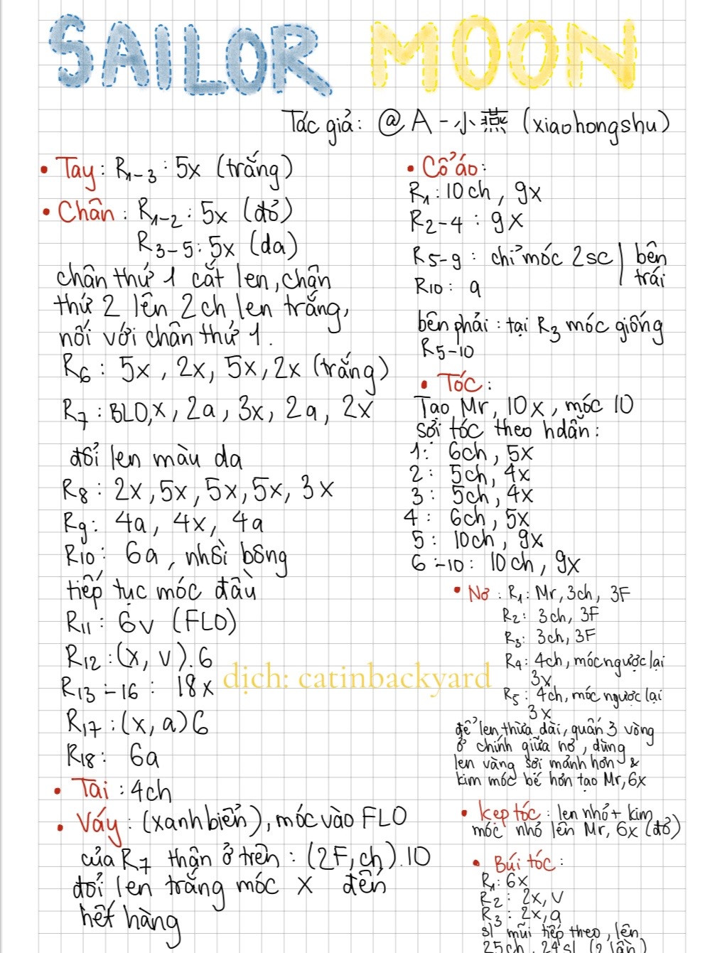 chart móc thủy thủ mặt trăng, sailor moon