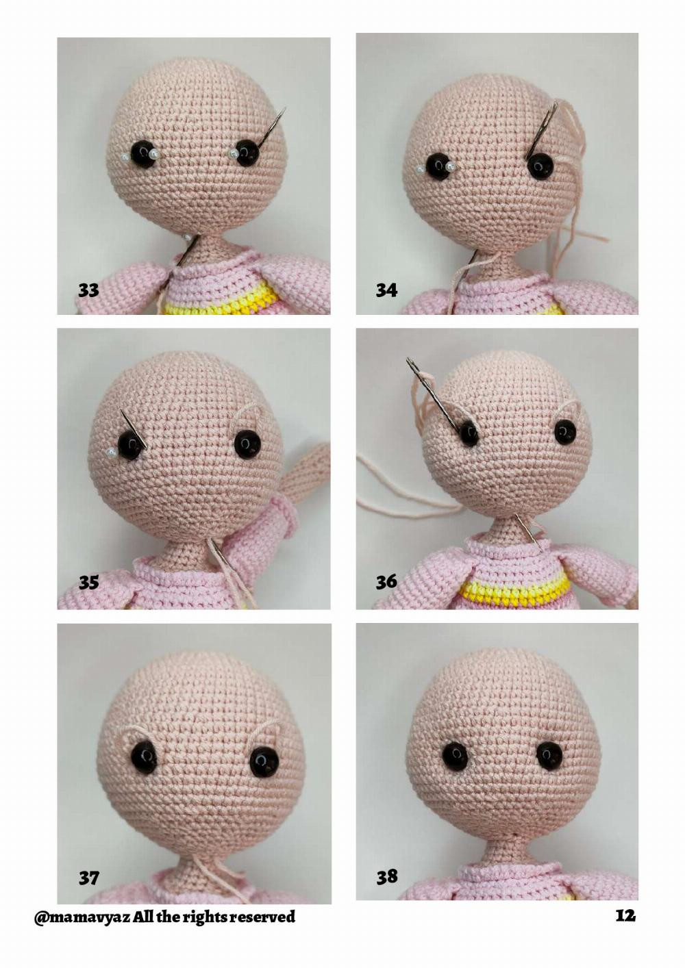 chloe unicorn doll crochet pattern