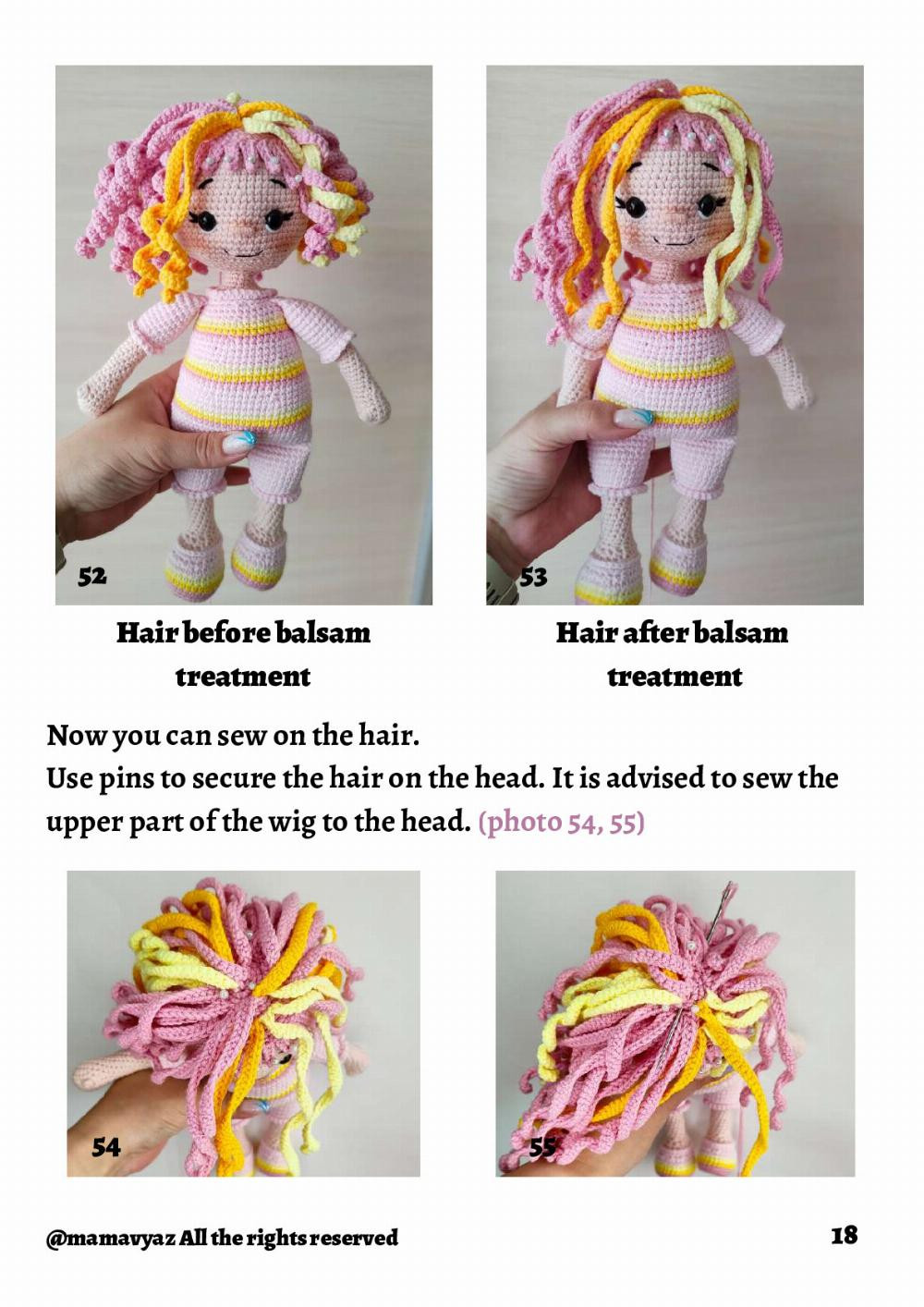 chloe unicorn doll crochet pattern