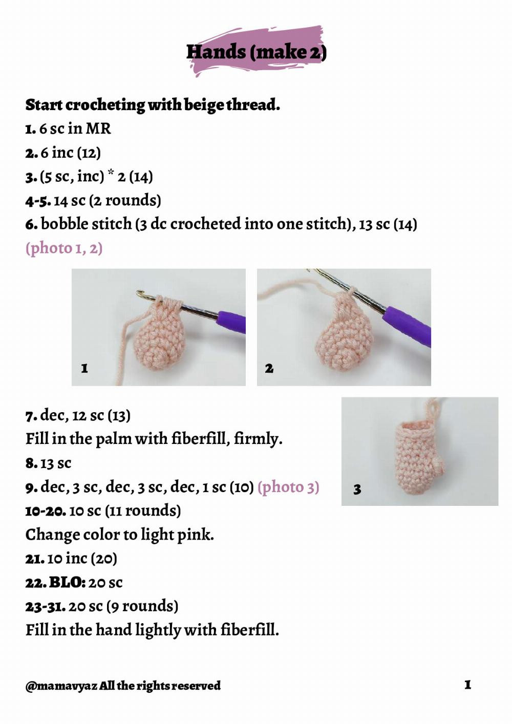 chloe unicorn doll crochet pattern