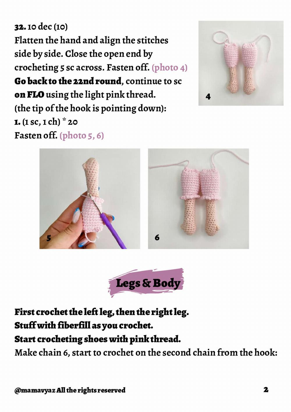 chloe unicorn doll crochet pattern