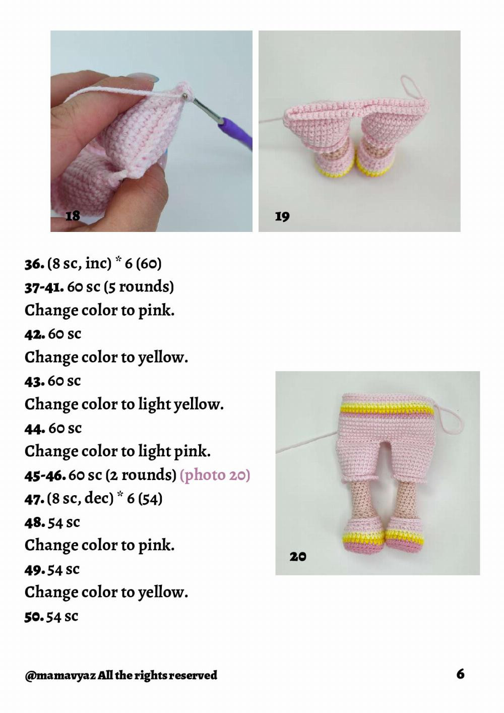 chloe unicorn doll crochet pattern