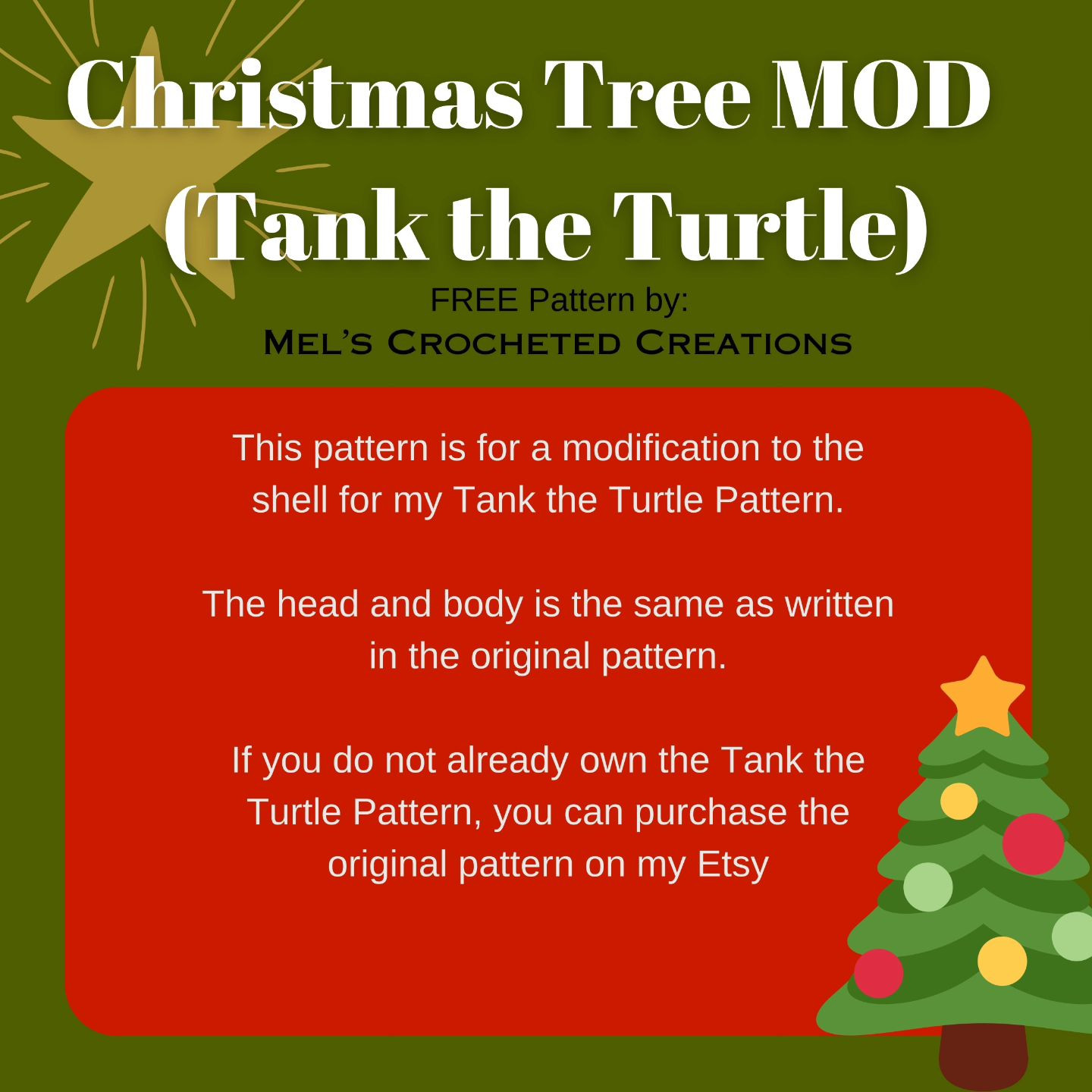 CHRISTMAS TREE MOD for Tank the Turtle