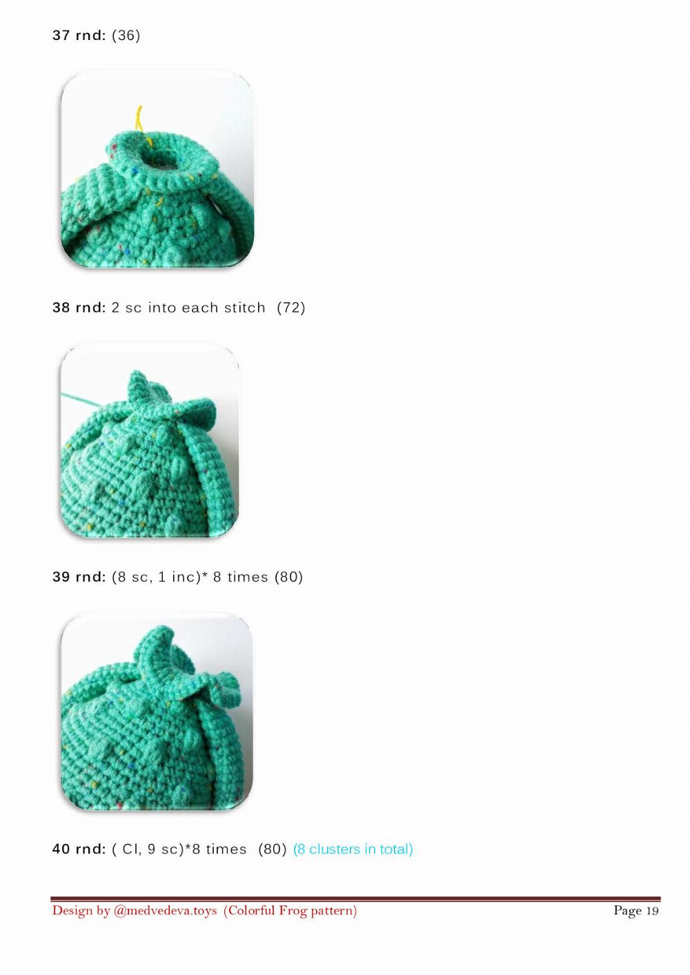 COLORFUL FROG CROCHET PATTERN