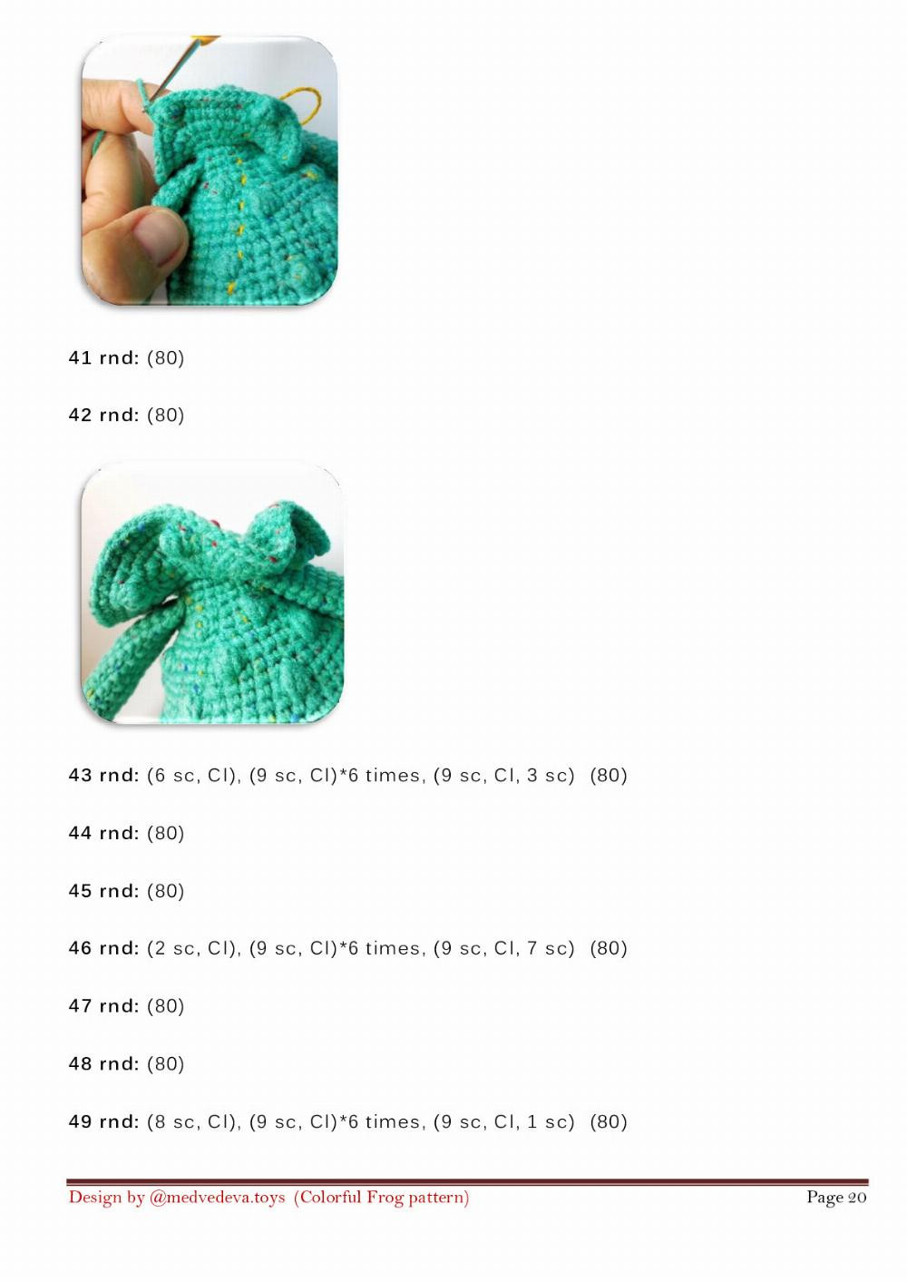 COLORFUL FROG CROCHET PATTERN