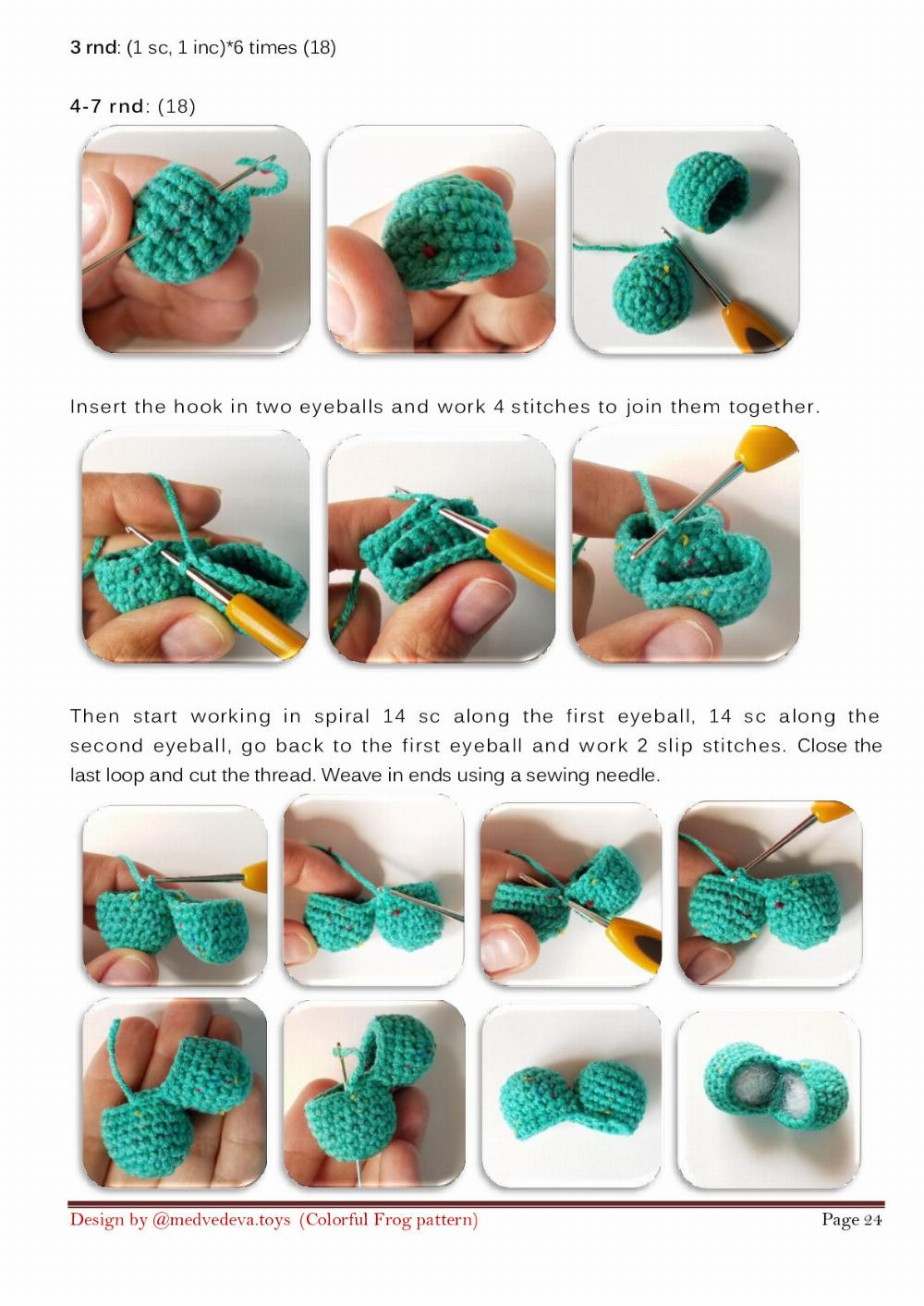 COLORFUL FROG CROCHET PATTERN