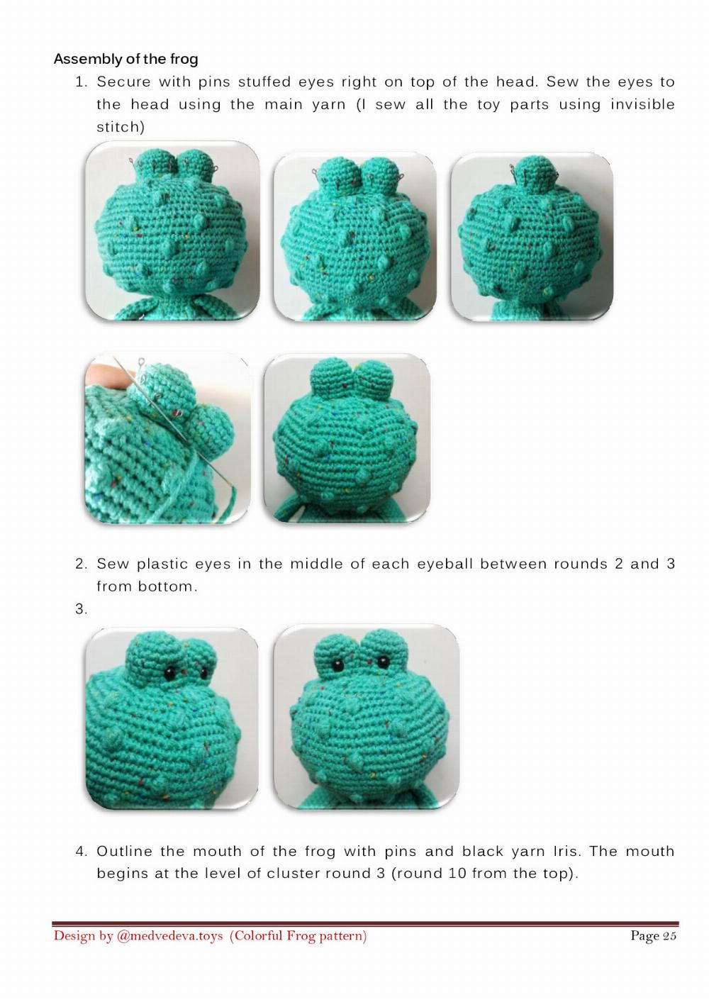 COLORFUL FROG CROCHET PATTERN