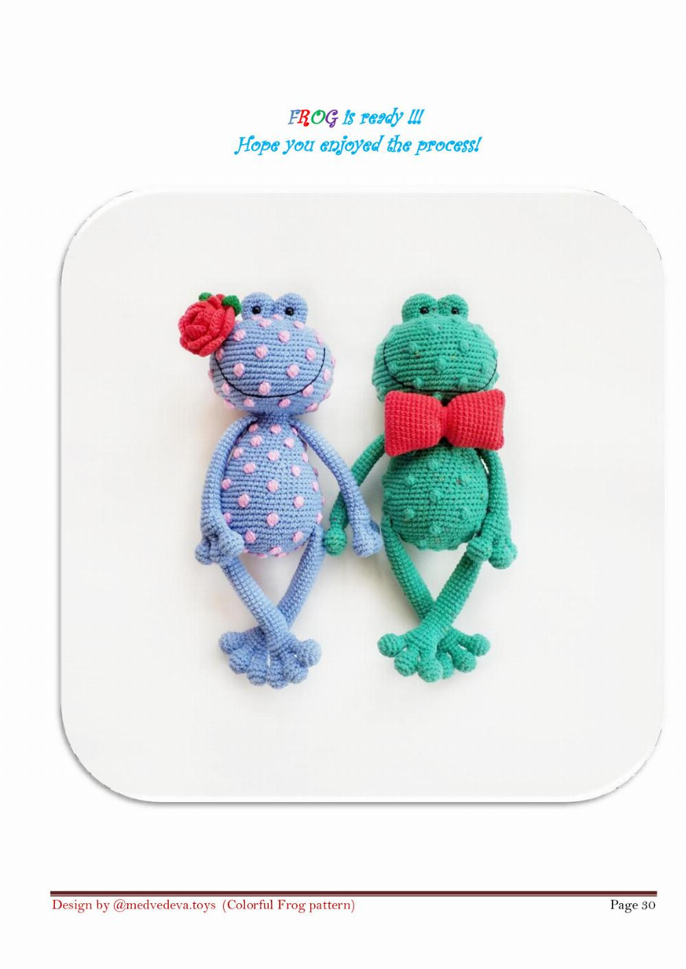 COLORFUL FROG CROCHET PATTERN