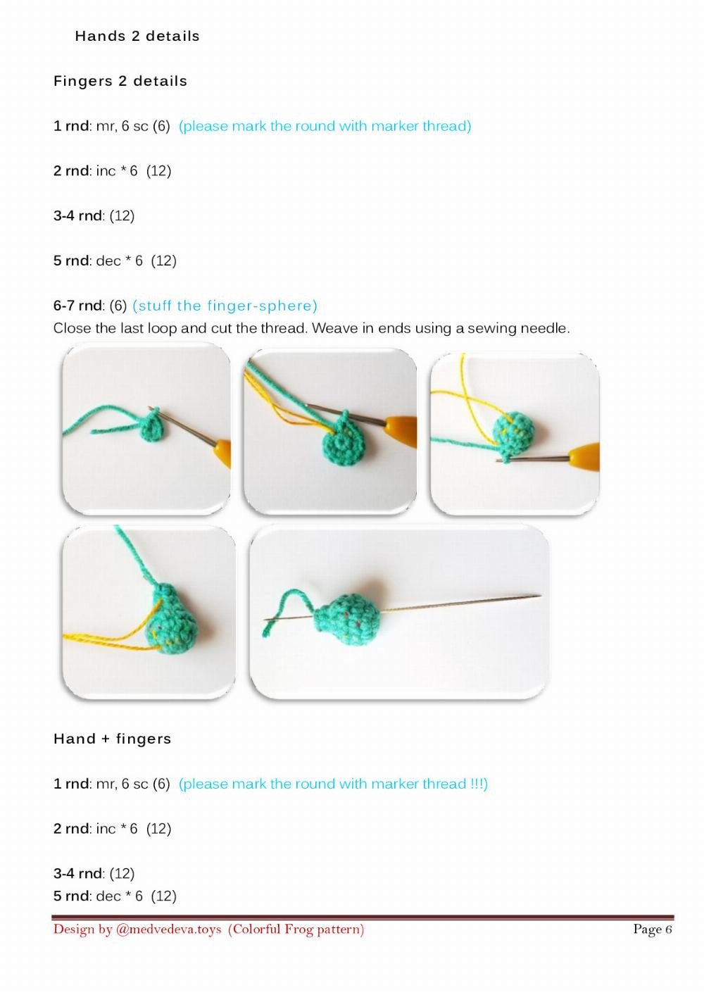 COLORFUL FROG CROCHET PATTERN