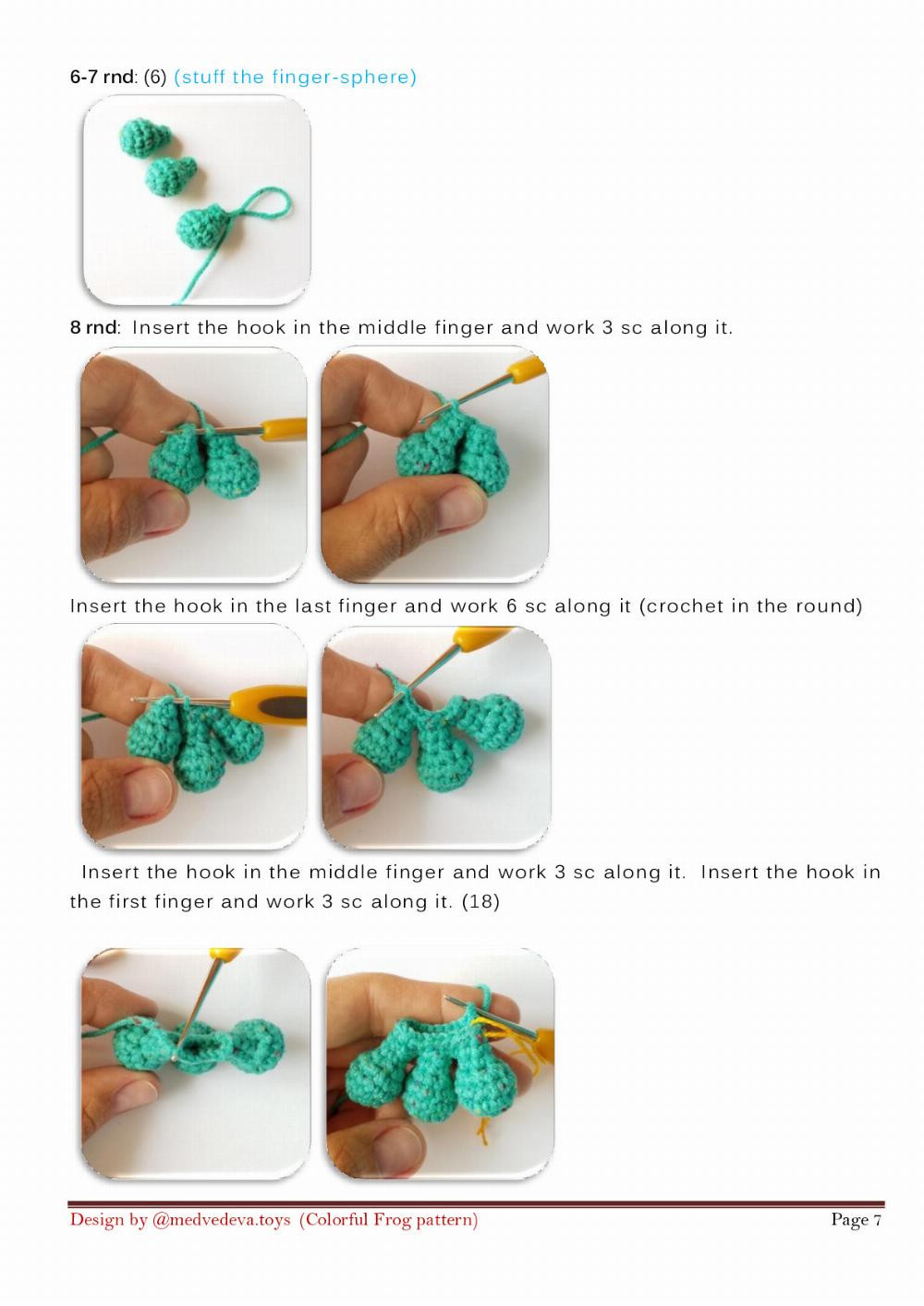 COLORFUL FROG CROCHET PATTERN