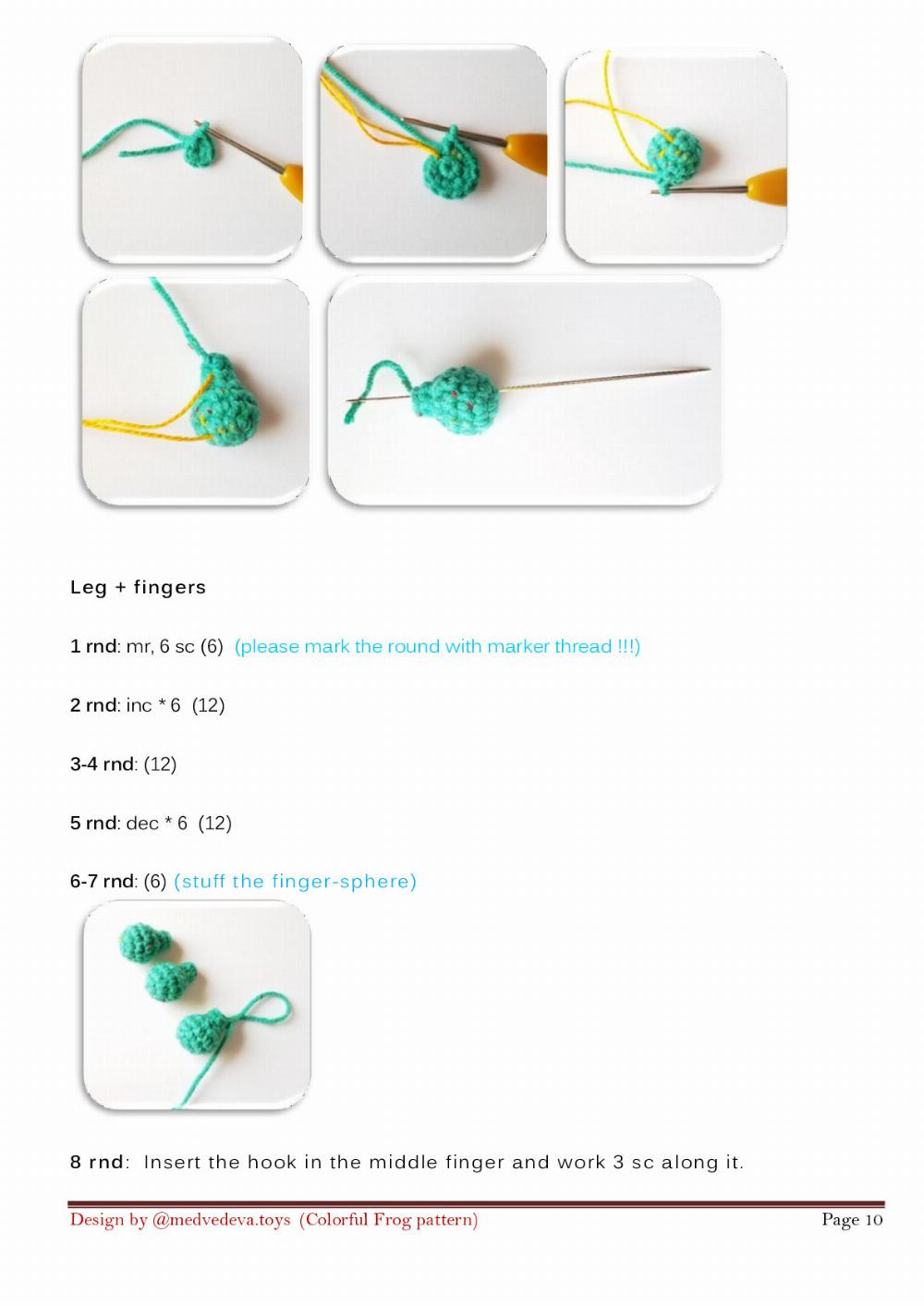 COLORFUL FROG CROCHET PATTERN