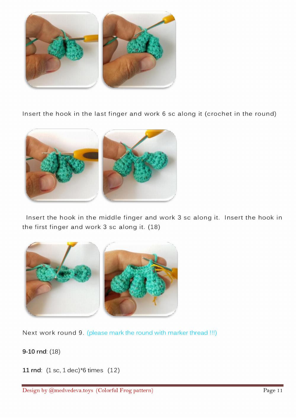 COLORFUL FROG CROCHET PATTERN