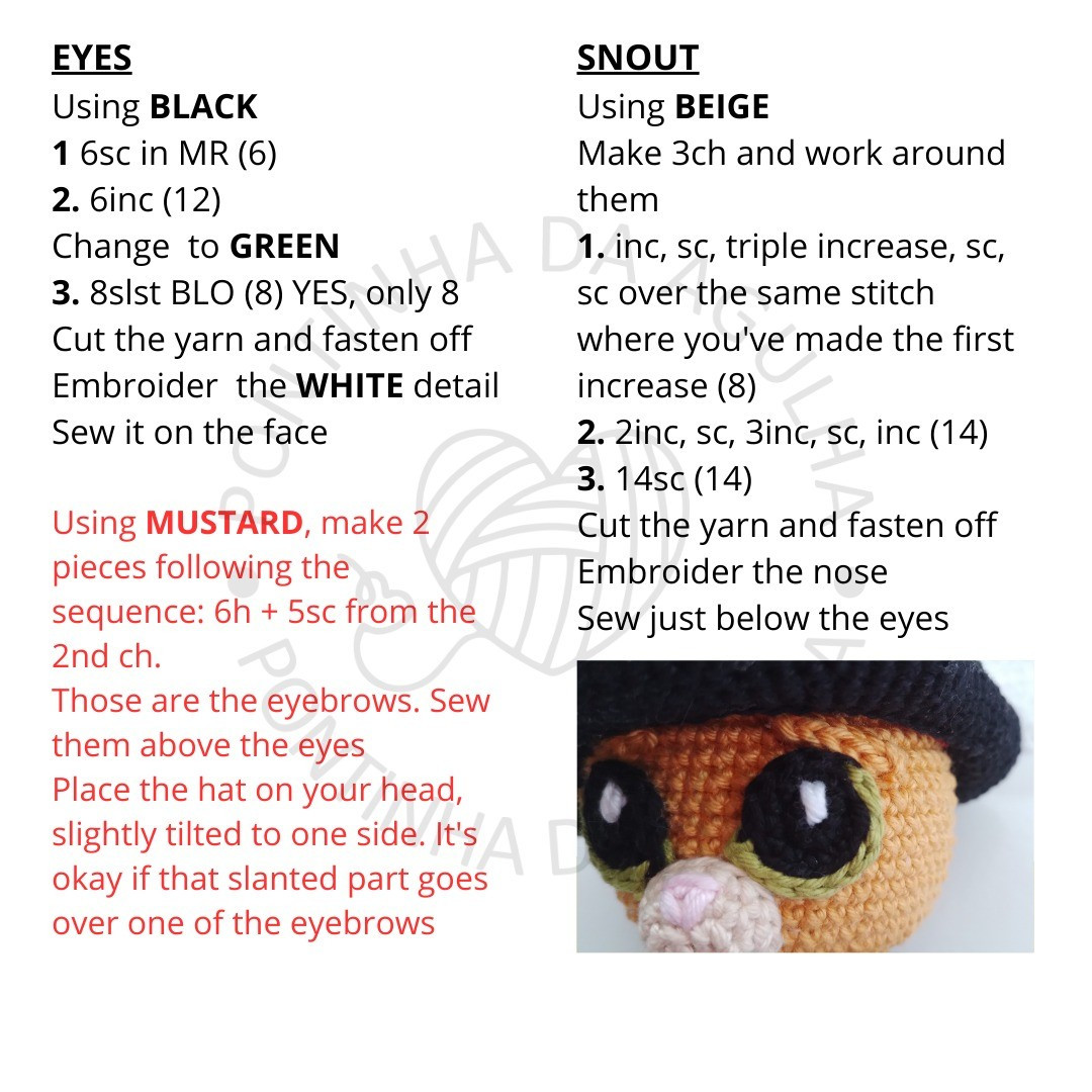 cowboy cat crochet pattern