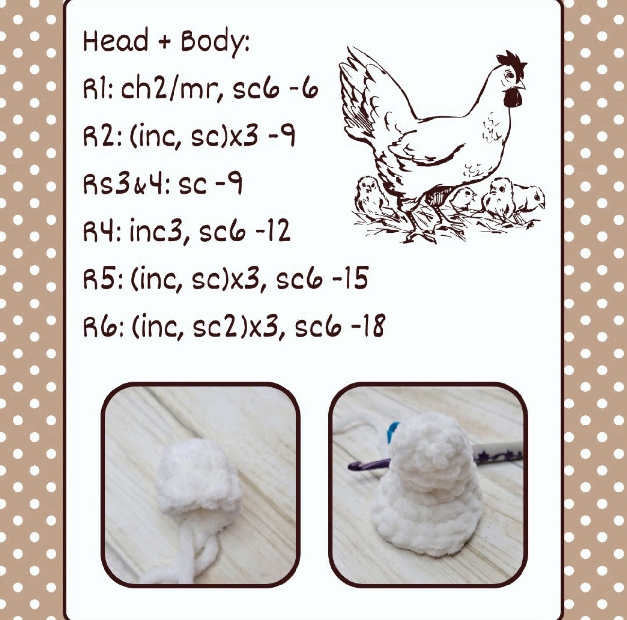 crochet chicken free pattern