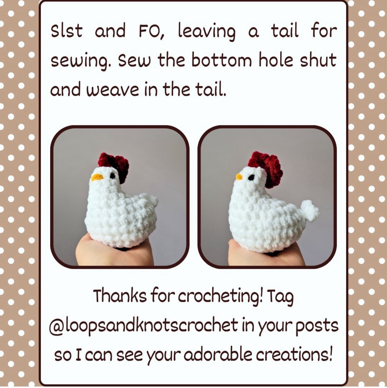 crochet chicken free pattern