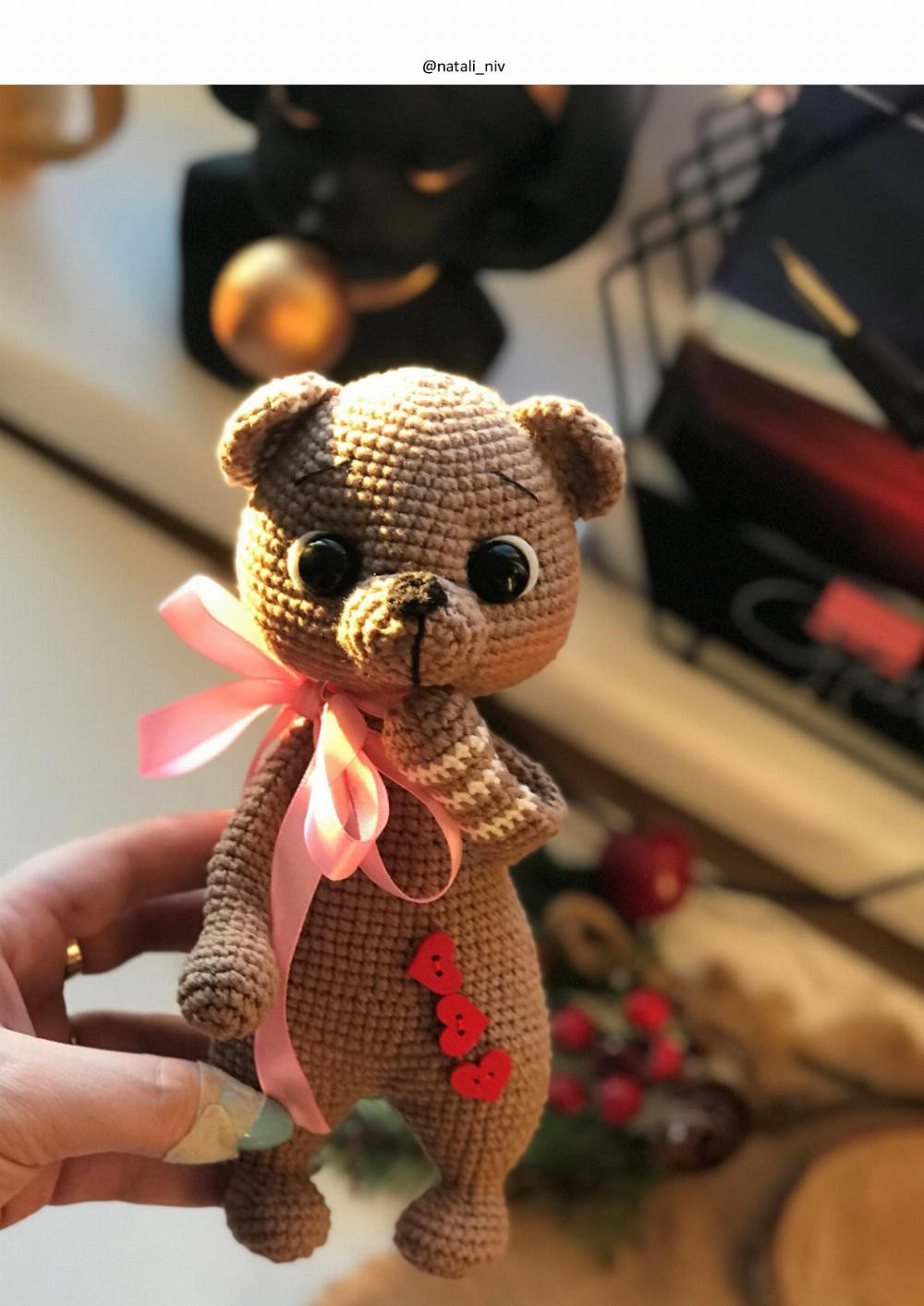 CROCHET PATTERN BEAR VALENTINE DUDLEY