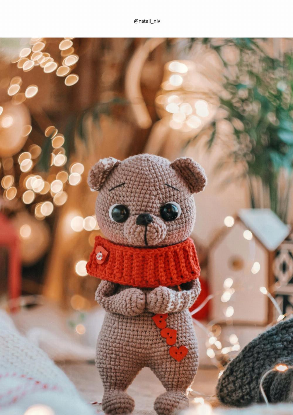 CROCHET PATTERN BEAR VALENTINE DUDLEY