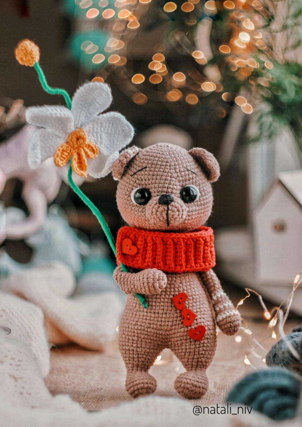 CROCHET PATTERN BEAR VALENTINE DUDLEY