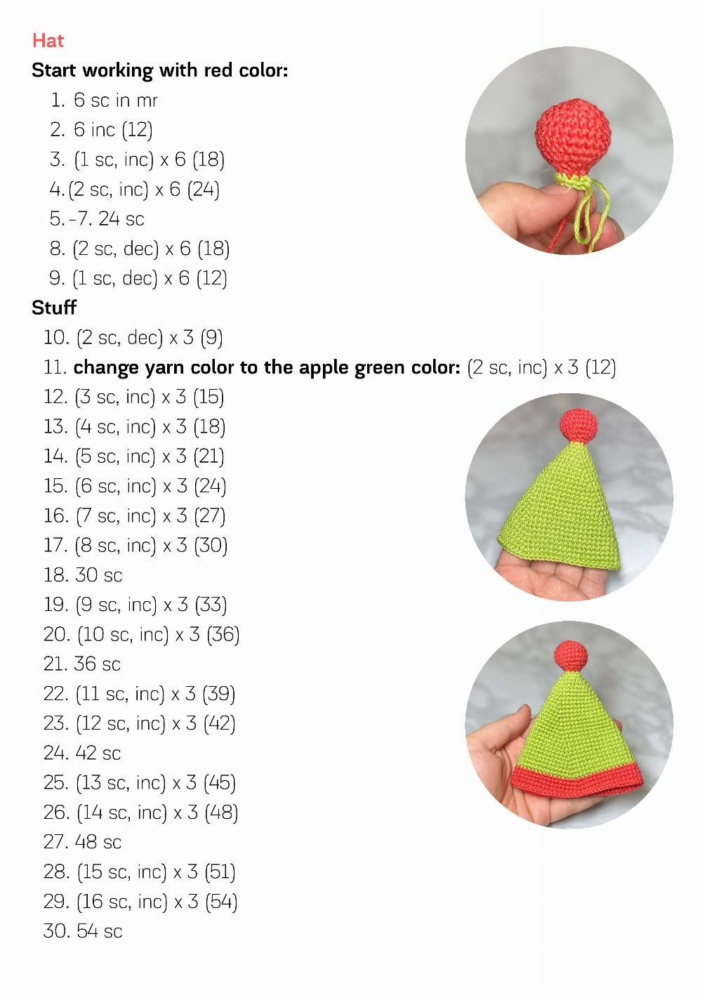 CROCHET PATTERN "CHRISTMAS GNOME"